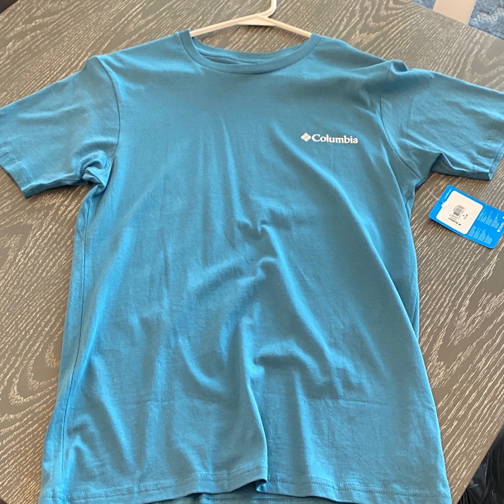Columbia Men's Teal Mountain Graphic Tee - Picture 2 of 2